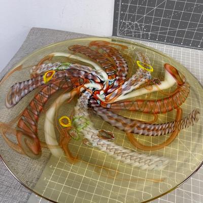 Sale Photo Thumbnail #49: 18" Diameter. Will Sit Flat on a Table If you do not want to use Stand LOVELY!