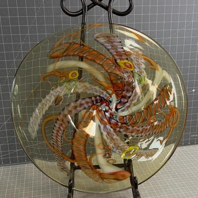 Sale Photo Thumbnail #46: 18" Diameter. Will Sit Flat on a Table If you do not want to use Stand LOVELY!