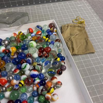Sale Photo Thumbnail #87: NICE Collectible Marbles. NEVER Know with these. We will Ship Marbles but not the Jar.