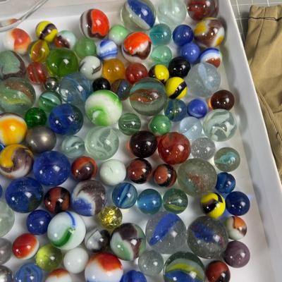 Sale Photo Thumbnail #89: NICE Collectible Marbles. NEVER Know with these. We will Ship Marbles but not the Jar.