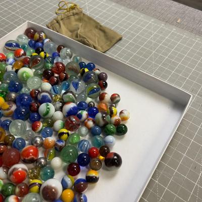 Sale Photo Thumbnail #92: NICE Collectible Marbles. NEVER Know with these. We will Ship Marbles but not the Jar.
