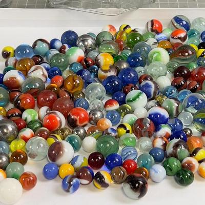 Sale Photo Thumbnail #86: NICE Collectible Marbles. NEVER Know with these. We will Ship Marbles but not the Jar.