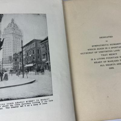 Sale Photo Thumbnail #125: "The Destruction of San Francisco By Earthquake and Fire: The Complete Story of the Greatest of American Disasters" – Charles Eugene Banks & Opie Read...Published soon after in 1906..Hard Cover 464 Pgs. Pictorial cover with light soiling, corners bumped