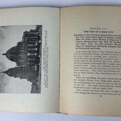 Sale Photo Thumbnail #129: "The Destruction of San Francisco By Earthquake and Fire: The Complete Story of the Greatest of American Disasters" – Charles Eugene Banks & Opie Read...Published soon after in 1906..Hard Cover 464 Pgs. Pictorial cover with light soiling, corners bumped