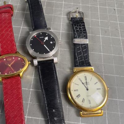 Sale Photo Thumbnail #499: the Anne Klein is missing 1/2 of its Band. Still Nice. Watches. Need Batteries.