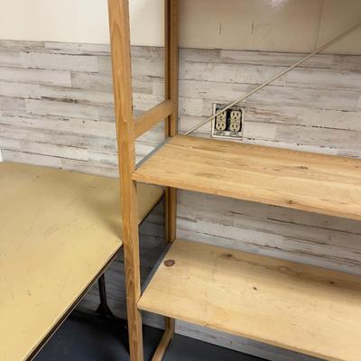 Sale Photo Thumbnail #563: Good condition easy to set up sturdy made from pine, modular. Shelf will have to remain until Tuesday afternoon for pick-up