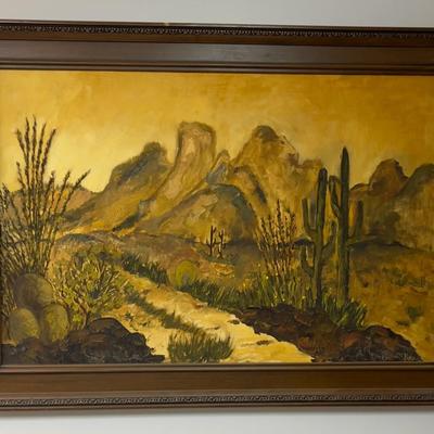 Sale Photo Thumbnail #699: Measures; 24 x 36 plus the frame 