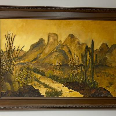 Sale Photo Thumbnail #698: Measures; 24 x 36 plus the frame 
