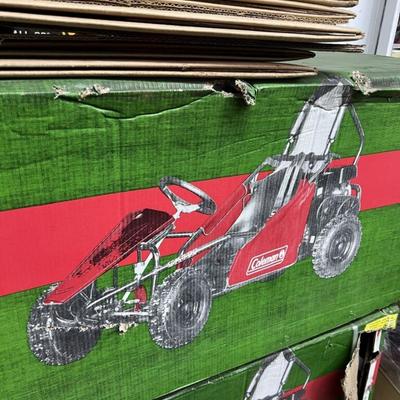 Sale Photo Thumbnail #1075: NEW in the Box. Never ridden on! This is an $800 VALUE Condition New

Coleman Powersports 98cc Single-Rider Gas-Powered Go Kart. 2 available brand new in crate. Bring loading help. Located in South Salt Lake.

Equipped with a 98cc 3HP engine, the Coleman 