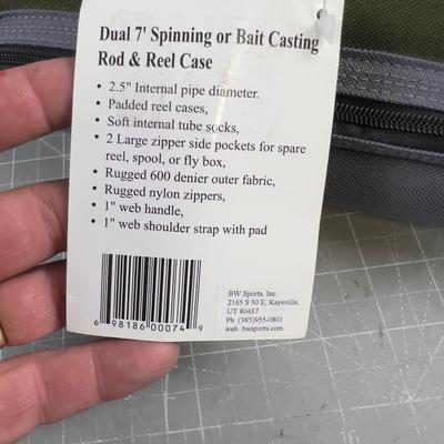 Sale Photo Thumbnail #1159: Carry both lucky poles and your good to fish either way. NEVER BEEN USED. 