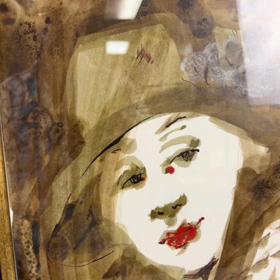 Sale Photo Thumbnail #1324: Signed and Framed under glass  26 x 18 