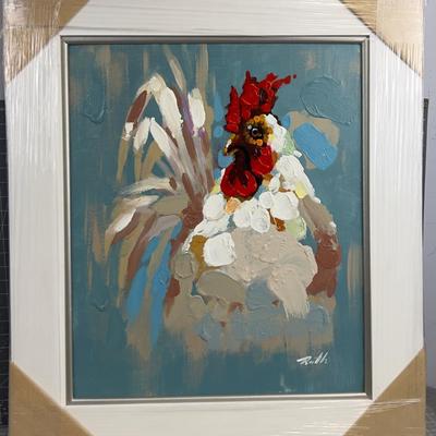 Sale Photo Thumbnail #1340: Framed Oil on Canvas Size 20 x 24 Plus the Frame