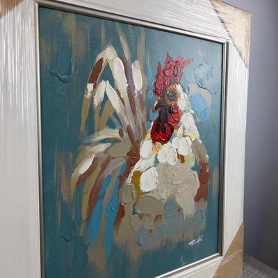 Sale Photo Thumbnail #1343: Framed Oil on Canvas Size 20 x 24 Plus the Frame
