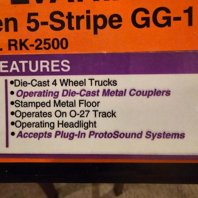 Pennsylvania Brunswick Green 5-Stripe GG-1 O Gauge (T1-JS)