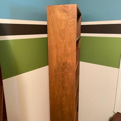 Two Wooden Six-Shelf Bookshelves (O-SS)