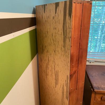Two Wooden Six-Shelf Bookshelves (O-SS)