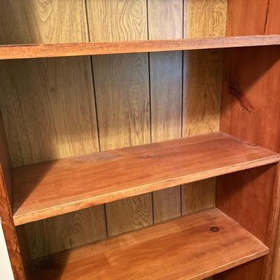Two Wooden Six-Shelf Bookshelves (O-SS)
