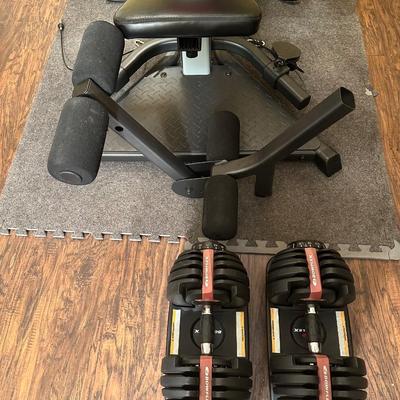 Bowflex PR1000 Home Gym w/ SelectTech Dumbbells & Accessories
