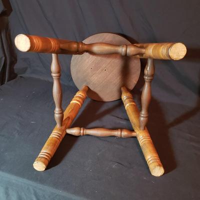Two Solid Wood Stools (B3-KD)