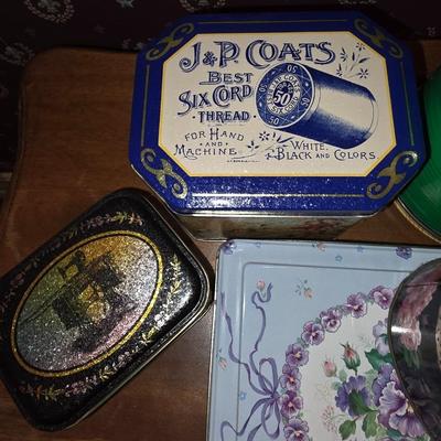 Advertising tin set