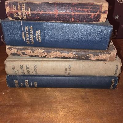 Antique medical books