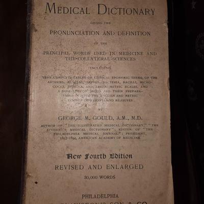 Antique medical books