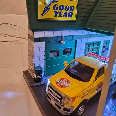 Two lighted/Animated Service Stations & More (T2-JS)