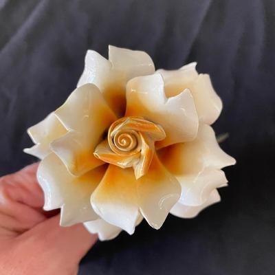 Trumpet Vase, Porcelain Flowers and More (LR-SS)