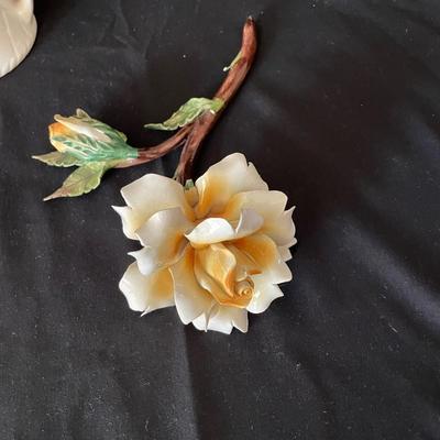 Trumpet Vase, Porcelain Flowers and More (LR-SS)