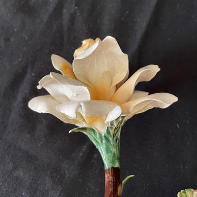 Trumpet Vase, Porcelain Flowers and More (LR-SS)