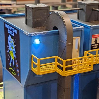 Morton Salt Factory W/ Lights & Animation Plus More (T2-JS)