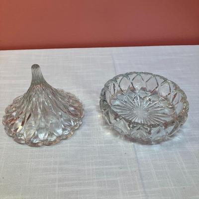 Sale Photo Thumbnail #64: Cut glass candy dish. Excellent condition!