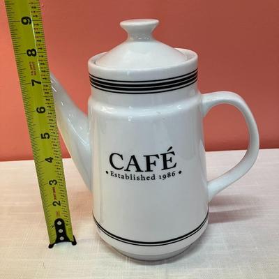 Sale Photo Thumbnail #66: Cute ceramic coffee pot, great for actual use or as decor