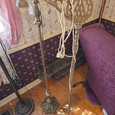 3 antique/vintage floor lamps