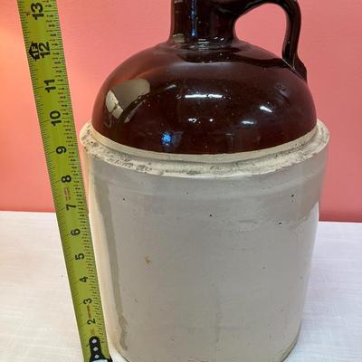 Sale Photo Thumbnail #101: A great Texas/DFW historic find. This large whiskey jug was made by Love Field Pottery (1923-mid-century)
**FYI...if you want it shipped, it's HEAVY!