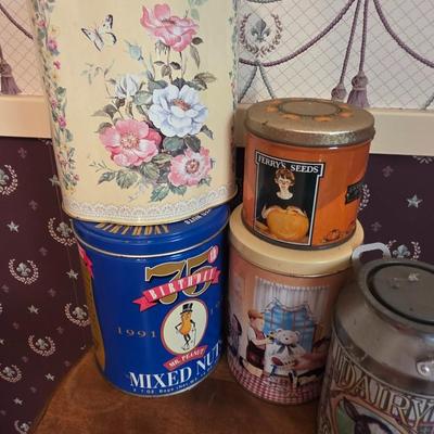 Advertising tins