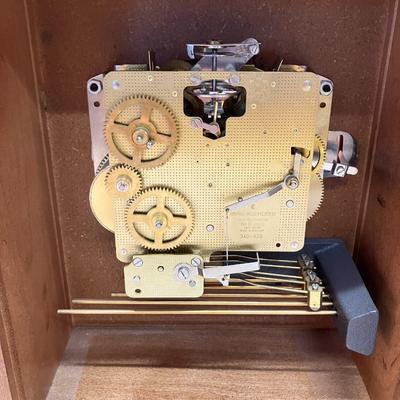 Sale Photo Thumbnail #126: This beautiful Howard Miller Bracket Mantel Clock works and is in excellent condition! Comes with winding key and original owners instructions.