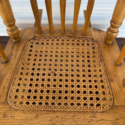 Lot 32: Vintage Miniature Wicker Rocking Chair – Tiny Collectible Accent