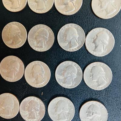 1965 Washington Quarters/Clad Coins with copper composition-LOT