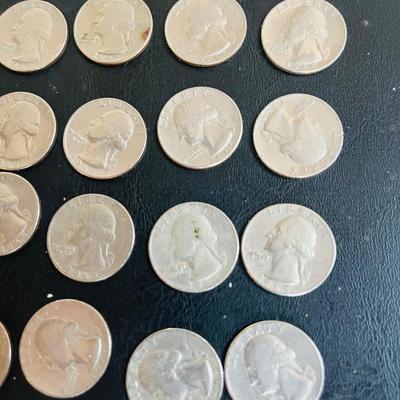 1965 Washington Quarters/Clad Coins with copper composition-LOT