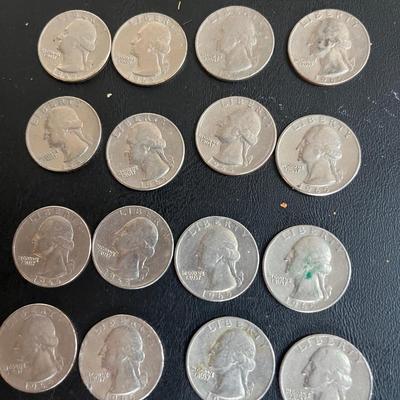 1965 Washington Quarters/Clad Coins with copper composition-LOT