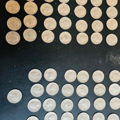 1965 Washington Quarters/Clad Coins with copper composition-LOT