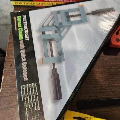 Clamp Lot Stanley Craftsman, Brink & Cotton C Clamps, Corner Clamps, Babco Ratchet Clamps