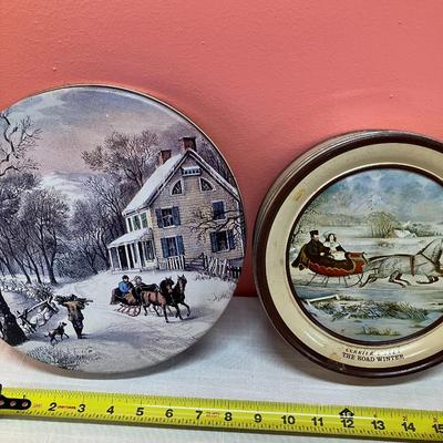 Sale Photo Thumbnail #177: Set of 4 equestrian picture themed tins