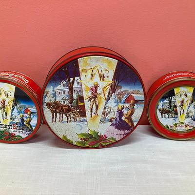 Sale Photo Thumbnail #178: Set of 3 Collin Street bakery tins