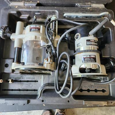 Porter Cable Router 6902 motor 1001 and 931 Router Base with case