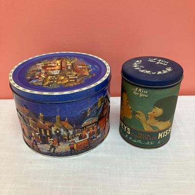 Sale Photo Thumbnail #187: 2 round tins