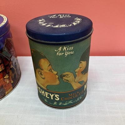 Sale Photo Thumbnail #189: 2 round tins