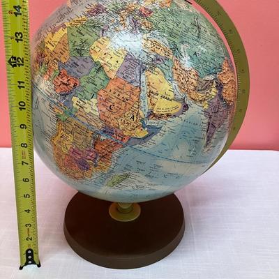 Sale Photo Thumbnail #199: Standard size globe depicting many former nations, including USSR
