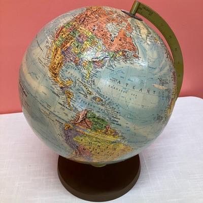 Sale Photo Thumbnail #201: Standard size globe depicting many former nations, including USSR